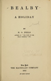 Cover of edition bealbyholiday00wellrich