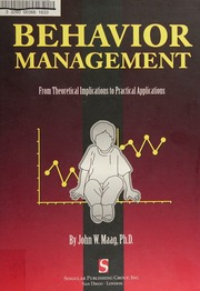 Cover of edition behaviormanageme0000maag_e7y9