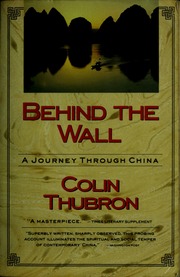 Cover of edition behindwalljourne00thub