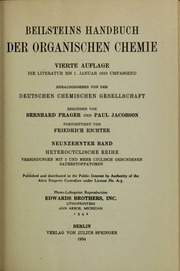 Cover of edition beilsteinshandbu19beil