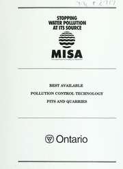 Best Available Pollution Control Technology - Pits and Quarries [1993]