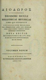 Cover of edition bibliothecaehist09diod