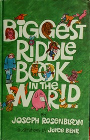 Cover of edition biggestriddleboo00rose