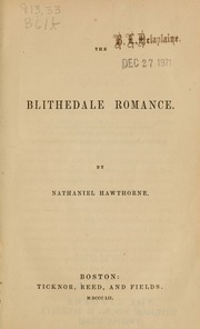 Cover of edition blithedaleromanc1852hawt