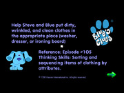 Blue's Clues - Laundry Time : Nick Jr. : Free Download, Borrow, and Streaming : Internet Archive
