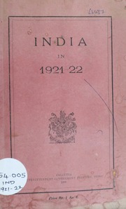 India In  1921 22