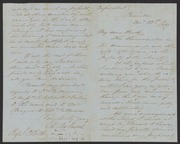 Confidential letter from Richard McCulloh to James Curtis Booth