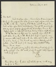 Letter from Campbell Morfit to James Curtis Booth, July 15, 1853