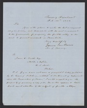 Letter from James B. Guthrie to James Curtis Booth, February 24, 1854