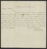 Letter from C. Evans to James Curtis Booth, May 13, 1854