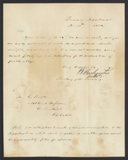 Letter from J. G. Washington to James Curtis Booth, December 23, 1854