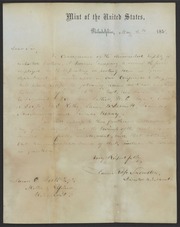 Letter from J. Ross Snowden to James Curtis Booth, May 4, 1855