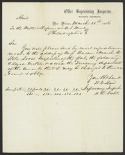 Letter from W. E. Muir to James Curtis Booth, March 11, 1856