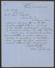 Letter from Edward Belknap to James Curtis Booth, February 18, 1858