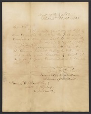 Letter from J. Ross Snowden to James Curtis Booth, February 28, 1860