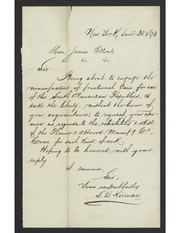 Letter from S. B. Kiernan to James Curtis Booth