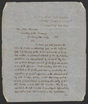 Letter from James Curtis Booth to John Sherman
