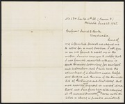 Letter from Alex Muckle to James Curtis Booth, June 23, 1885