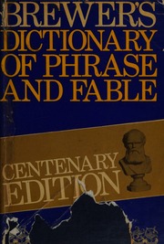 Cover of edition brewersdictionar0000brew_n6j9