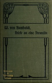 Cover of edition briefeeinefreund00humbuoft