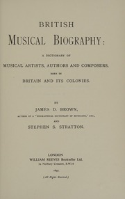 Cover of edition britishmusicalbi0000brow