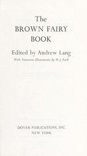 Cover of edition brownfairybook00lang_1