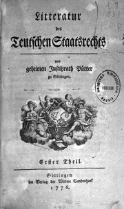 Litteratur des Deutschen Staatsrechts