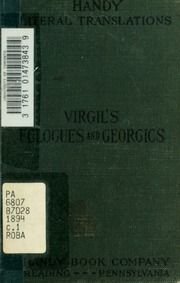 Cover of edition bucolicsgeorgics00virguoft