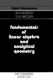 Fundamentals Of Linear Algebra And Analytical Geom...