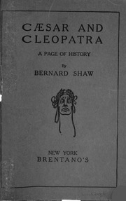 Cover of edition caesarandcleopa00unkngoog