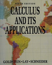 Cover of edition calculusitsappli0000gold