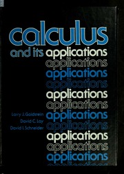 Cover of edition calculusitsappli00gold