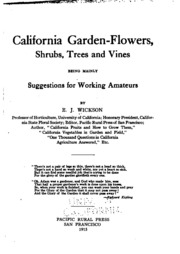 Cover of edition californiagarde00wickgoog