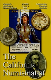 The California Numismatist (Fall 2009)