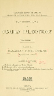 Cover of edition canadianfossilin00scud