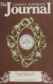 The Canadian Numismatic Journal: Vol.23 No.9