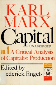 Cover of edition capitalcritiqueo00marx