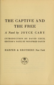 Cover of edition captivefreenovel00cary