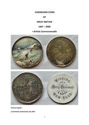 Cardboard Coins of Great Britain 1847-1980
