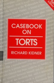 Cover of edition casebookontorts0000kidn_e8a6