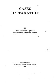 Cover of edition casesontaxation00bealgoog