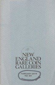New England Rare Coin Galleries: February 1976, No. 26