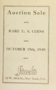 Catalogue of the A. C. Gies collection of half dollars and other U.S. coins. [10/19/1940]