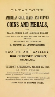 Catalogue of American gold, silver and copper coins and medals ... [03/19/1867]