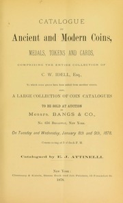 Catalogue of ancient and modern coins, medals, tokens and cards, comp [01/08/1878]