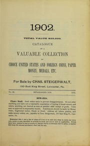 Catalogue of ... Choice United States and Foreign Coins ..., No. 62