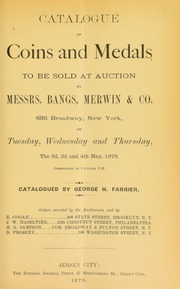 Catalogue of coins and medals to be sold at auction ... [05/02/1876]
