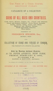 Catalogue of a collection of coins of all ages and countries ... [02/09/1894]