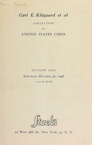 Catalogue of the collection of Carl E. Klitgaard et al : United States, foreign, ancient gold, silver & copper coins. [10/30/1948]