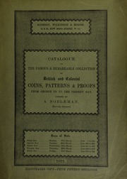 Catalogue of the famous and remarkable collection of British and colonial coins, patterns, and proofs, from George III to the present day, formed by a nobleman, recently deceased, [Philipp von Ferrary de La Renoti?re] ... [03/27/1922]